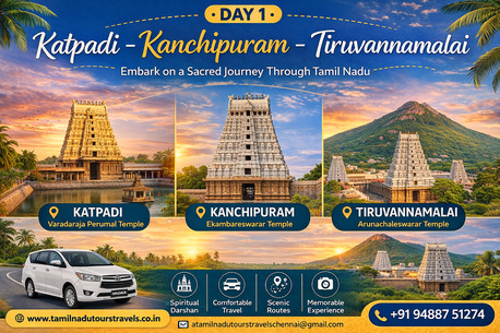 Mumbai, Travel, 2 Nights 3 Days Katpadi To Rameshwaram Tour Package Via Kanchipuram, Tiruvannamalai