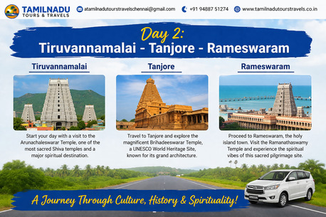Mumbai, Travel, 2 Nights 3 Days Katpadi To Rameshwaram Tour Package Via Kanchipuram, Tiruvannamalai