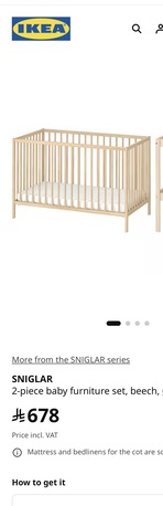 Riyadh, Baby & Kid Stuff, SAR 70,  Baby Cot Bed