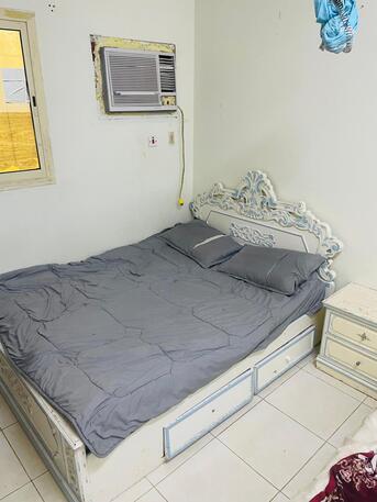 Jubail, Household Items, SAR 700,  Furniture For Sale ( Bed With Mattress, Side Table , Dressing Table Cupboard