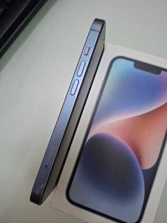 Riyadh, Mobile Phones, SAR 1600,  IPhone 14 (128GB) 5G Deep Blue Slightly Used, As Good As New, With 89% Battery