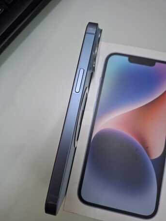 Riyadh, Mobile Phones, SAR 1600,  IPhone 14 (128GB) 5G Deep Blue Slightly Used, As Good As New, With 89% Battery