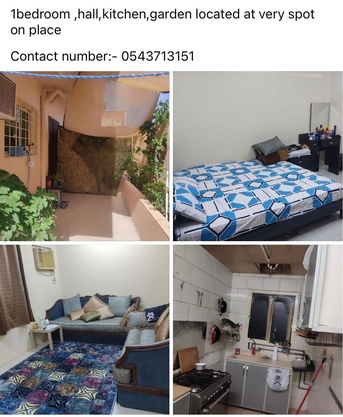 Jubail, Apartments, Flats, Houses & Villas, SAR 1800/month,  1 BR,  SAR1800 1 Bhk Fully Furnished Flat Ground Flr With Seperate Open Area,Contact -054371315