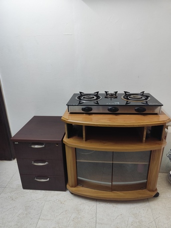 Manama, Furniture, BHD 15,  Auto Ignition Gas Stove...TV Stand With Wheel And A Wardrobe.