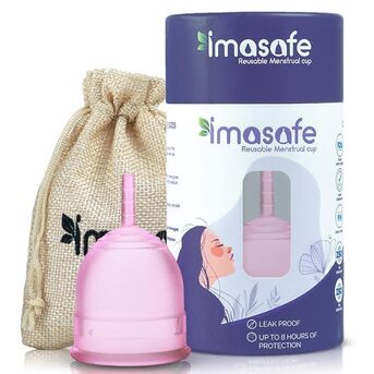 Mumbai, Health & Beauty Items, INR 199,  Imasafe&reg; Menstrual Cup | Pink (with Box) U Shape