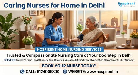 New Delhi, Elder Care, Nurse At Home In Delhi