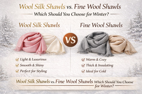 Mumbai, Clothing & Accessories, Wool Silk Shawls Vs Fine Wool Shawls &ndash; Which One Should You Choose This Winter?