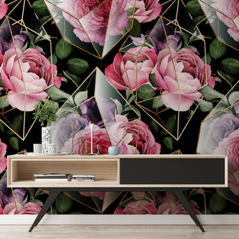 Bhopal, Business, Vintage Peony Floral Wallpaper And Stick Wall Mural For Home Decor