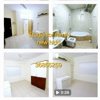 Hidd, Apartments, Flats, Houses & Villas, BHD 130/month,  1 BR,  Studio Flat Inclusive New Hidd