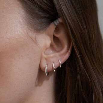 London, Jewelry, GBP 50,  Stylish Silver Hoop Earrings By Rachel Entwistle