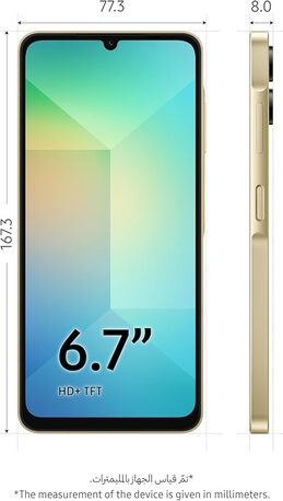 Riyadh, Mobile Phones, SAR 390,  Samsung A06 Golden Color (4gb 128gb} Brand New Unused Mobile For Sale