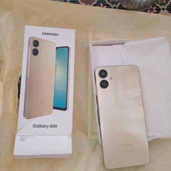 Riyadh, Mobile Phones, SAR 350,  Samsung A06 Golden Color (4gb 128gb} Brand New Unused Mobile For Sale