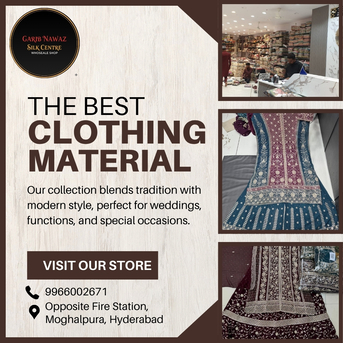 Hyderabad, Fashion & Design, Wholesale Heavy Dress Materials In Charminar