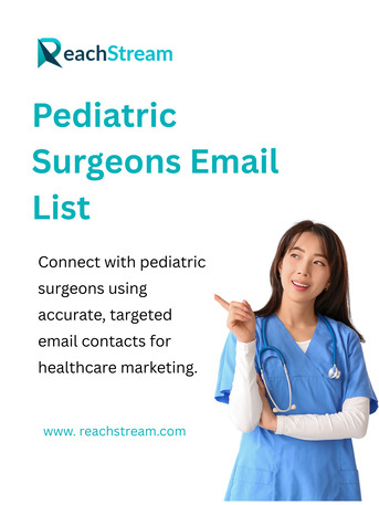 Melbourne, Software, Reach Buyers With Pediatric Surgeons Contacts