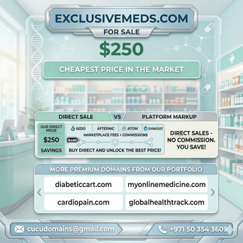 Dubai, Web Design & Development, 💊 ExclusiveMeds.com &mdash; FOR SALE!