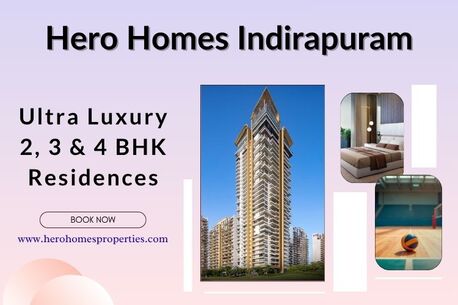 Ghaziabad, Real Estate For Sale, INR 10000000,  2 BR,  1234 Sq. Feet,  Book Premium Homes At Hero Homes Indirapuram Ghaziabad