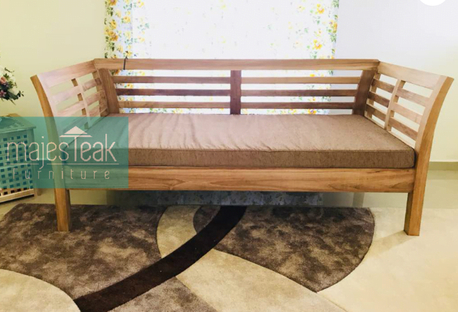 Kuala Lumpur, Furniture, MYR 2800,  Teak Daybed Malaysia Modern- DB-002