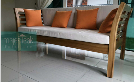 Kuala Lumpur, Furniture, MYR 2800,  Teak Daybed Malaysia Modern- DB-002