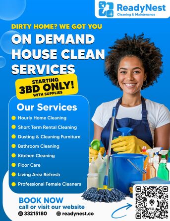 Manama, Cleaning, ReadyNest Cleaning & Maintenance | Fast, Reliable & Affordable