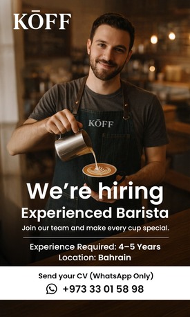 Manama, Jobs, Barista