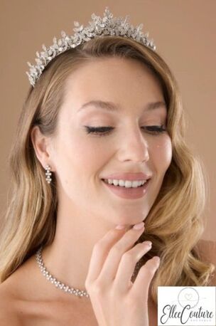 New York, Jewelry, USD 266,  MONA Swarovski Crystal Tiara &ndash; 3D Elegant Bridal Wedding Headpiece