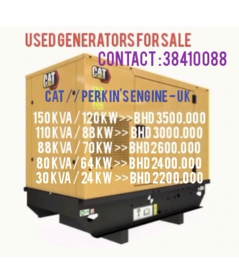Riffa, Heavy Equipment, BHD 1,  Secondhand Generator For Sale
