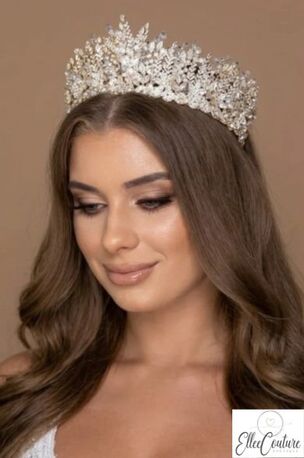 New York, Jewelry, USD 596,  ELISABETTA Crystal Bridal Crown &ndash; Elegant 3D Swarovski Headpiece