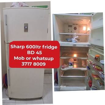 Manama, Appliances, BHD 45,  🌍🌏Sharp Fridge In Good Condition For Sale With Delivery