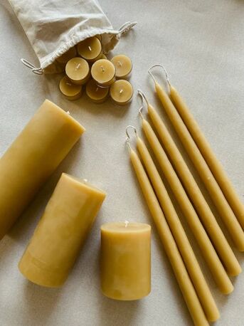 Houston, Household, Natural Beeswax Tapers Candles