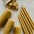 Natural Beeswax Tapers Candles