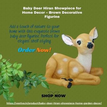Mumbai, Farm & Garden, INR 499,  Handcrafted Brown Baby Deer Figurine &ndash; Perfect Home Decor For Animal Lovers