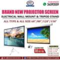 BHD 30,  New Projector Screen 60",80",120" & 150" Tripod Stand & Wall Mounted Electrical Available