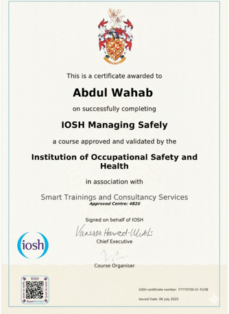 Madinah, Job Seekers, HSE OFFICER