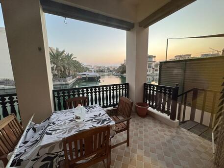 Amwaj Islands, Apartments, Flats, Houses & Villas, BHD 750/month,  Furnished,  2 BR,  Luxury Canal View Apartment For Rent In Floating City, Amwaj Islands | Private Garden | Gr