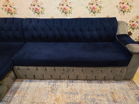 Busaiteen, Furniture, BHD 65,  L-Shape Sofa For Sale &ndash; Good Condition