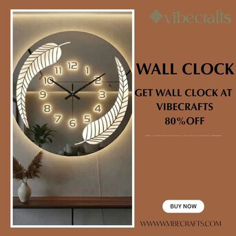 Noida, Household Items, INR 2600,  Wall Clock &ndash; Stylish Timepieces By Vibecrafts