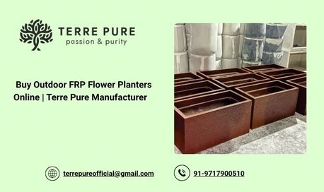 Greater Noida, Wholesale Products, Buy Outdoor FRP Flower Planters Online | Terre Pure Manufacturer