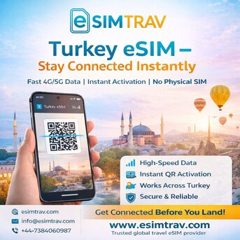 London, Travel, Esim Turkey: ESIMtrav Easy Internet For Your Turkey Trip