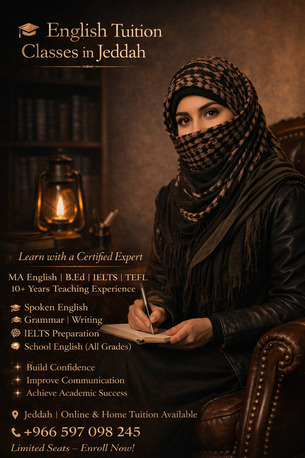Al Aziziyah, Lessons Offered, 🎓 Expert English Tuition Classes In Jeddah 🇸🇦,  IELTS, TEFL, Spoken English Preparation