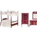 USD 83,  Shop Realistic Dollhouse Miniature Furniture Set By Real Good Toys