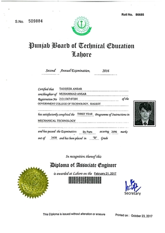 Riyadh, Job Seekers, Tauqeer_Ansar_Mechanical_Engineer
