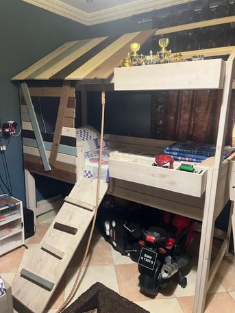 Jeddah, Furniture, SAR 600,  Natural Wooden Bed For Kids Up To 12 Years