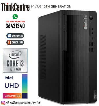 Manama, Computers, BHD 75,  LENOVO Intel Core I3 10th Generation Computer 8 GB DDR4 RAM + 250 GB SSD Ready OS 11 Pro