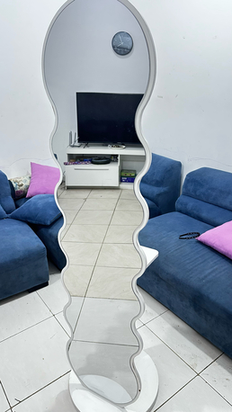 Riyadh, Furniture, SAR 75,  Rotating Mirror With Rack For Sale