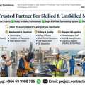 Construction Manpower Available ✅ Skilled & Unskilled ✅Short-Term & Long-Term✅0599988706.;
