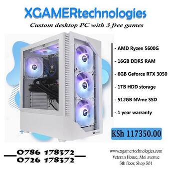Nairobi, Electronics, KES 117350,  Tailor Made Ryzen 5 PC With RTX 4060TI Graphics