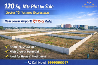 Mumbai, Real Estate For Sale, INR 11500000,  120 Sq. Meter,  120 Sq. Mtr Plot For Sale &ndash; Sector 16 Yamuna Expressway, India