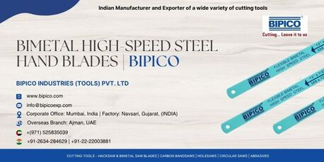 Ahmedabad, Tools, BIMETAL HIGH-SPEED STEEL HAND BLADES | BIPICO