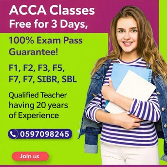 Jeddah, Lessons Offered, Teaching Classes Available For CMA, ACCA And MBA:100% Exam Pass Guarantee