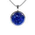 USD 1098,  Shop Now Blue Sapphire Custom Made Necklace At GemsNY